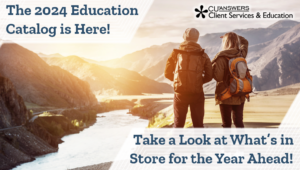 The 2024 Education Catalog is Here!  Take a Look at What’s in Store for the Year Ahead!