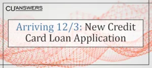 Arriving 12/3: New Credit Card Loan Application