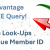 Take Advantage of a FREE Query: Reverse Look-Ups for Unique Member ID