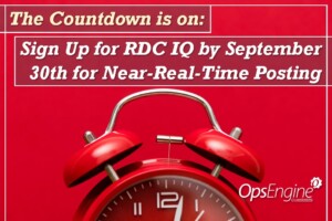 The Countdown is on: Sign Up for RDC IQ by September 30th for Near-Real-Time Posting