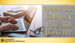 Update to AIRES File Request & Authorization Form for 2022